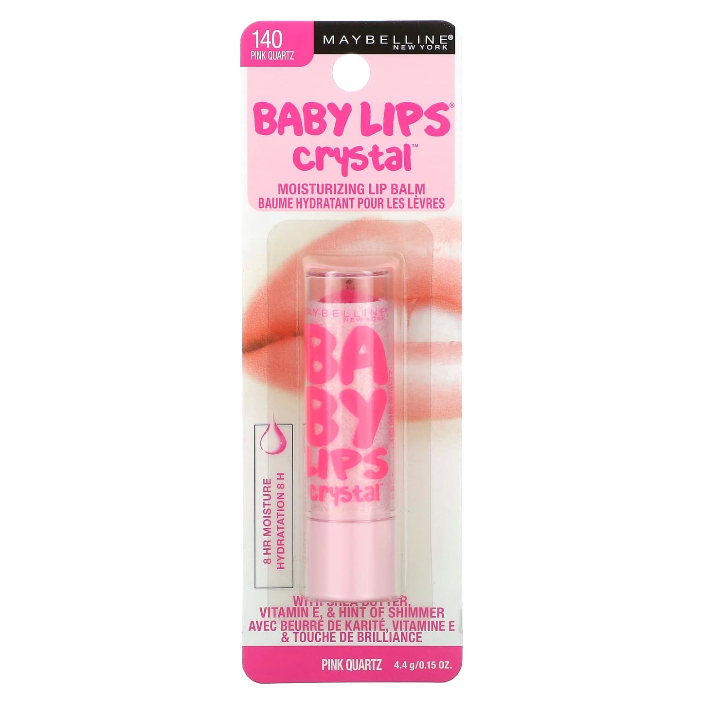 Maybelline, Baby Lips Crystal, Moisturizing Lip Balm, 140 Pink Quartz, 0.15 oz (4.4 g) - Image 2
