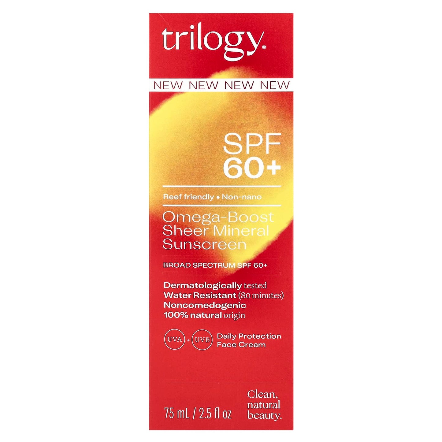 Trilogy, Omega-Boost Sheer Mineral Sunscreen, SPF 60+, 2.5 fl oz (75 ml) - Image 2