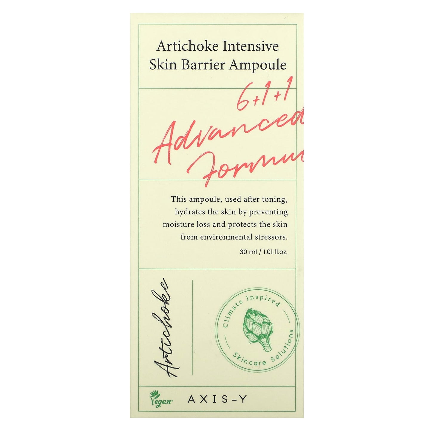 Axis-Y Artichoke Intensive Skin Barrier Ampoule 1.01 fl oz (30 ml) - Image 2