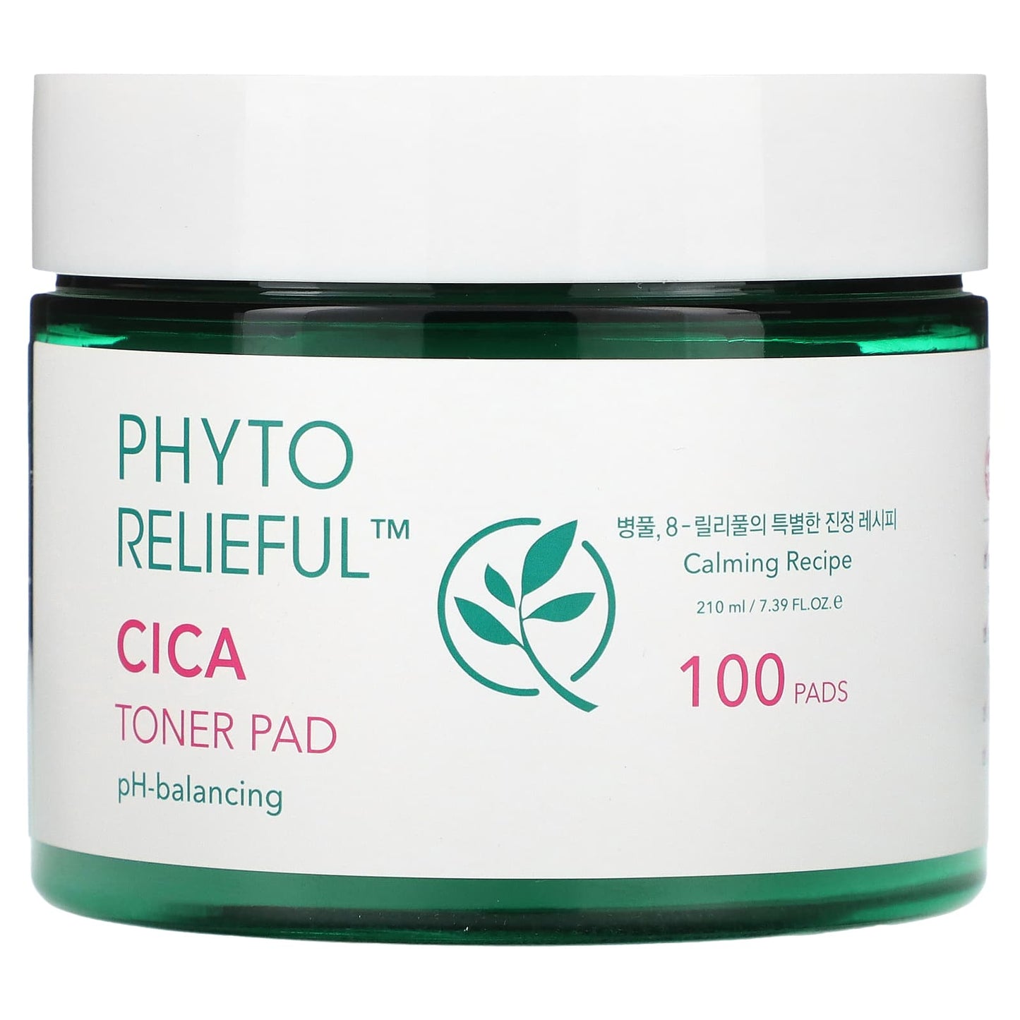 Thank You Farmer, Phyto Relieful, Cica Toner Pad, 100 Pads, 7.39 fl oz (210 ml) - Image 1