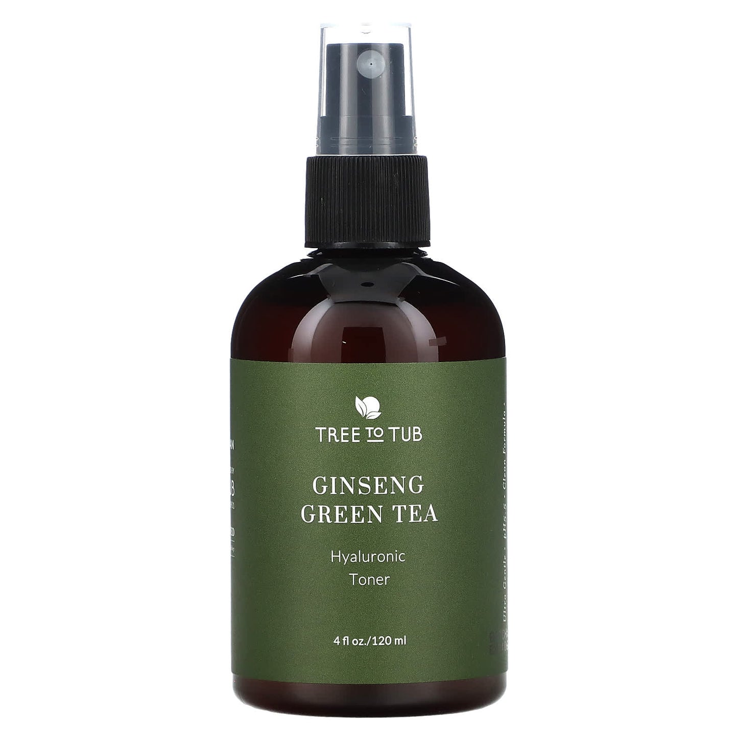 Tree To Tub, Hydrating Alcohol Free Facial Toner Spray, Witch Hazel, Rose Water, Green Tea, for Dry, Sensitive Skin, 4 fl oz (120 ml) - Image 1