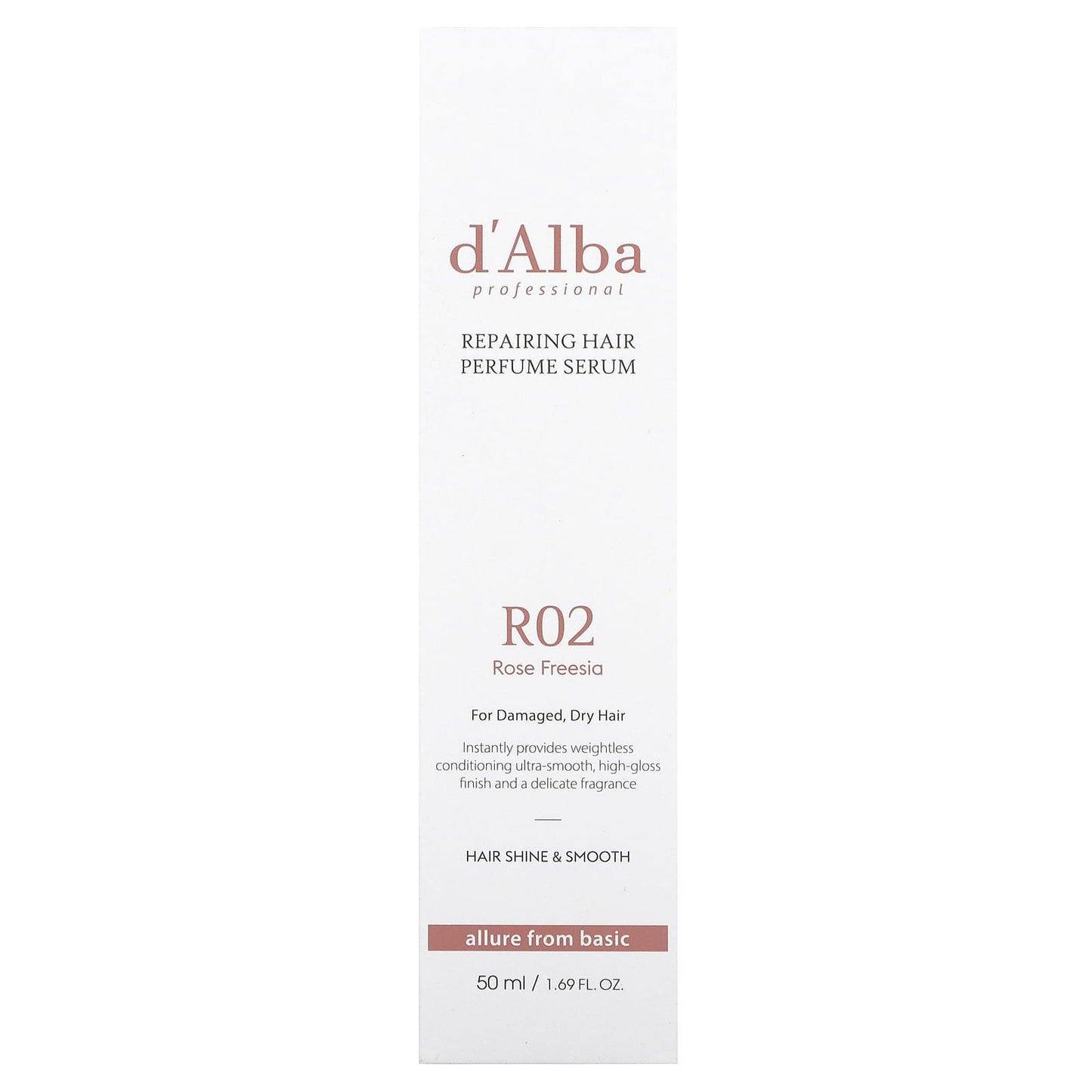 d'Alba Rose Freesia Hair Perfume Serum for Damaged Hair - 1.69 fl oz - Image 2