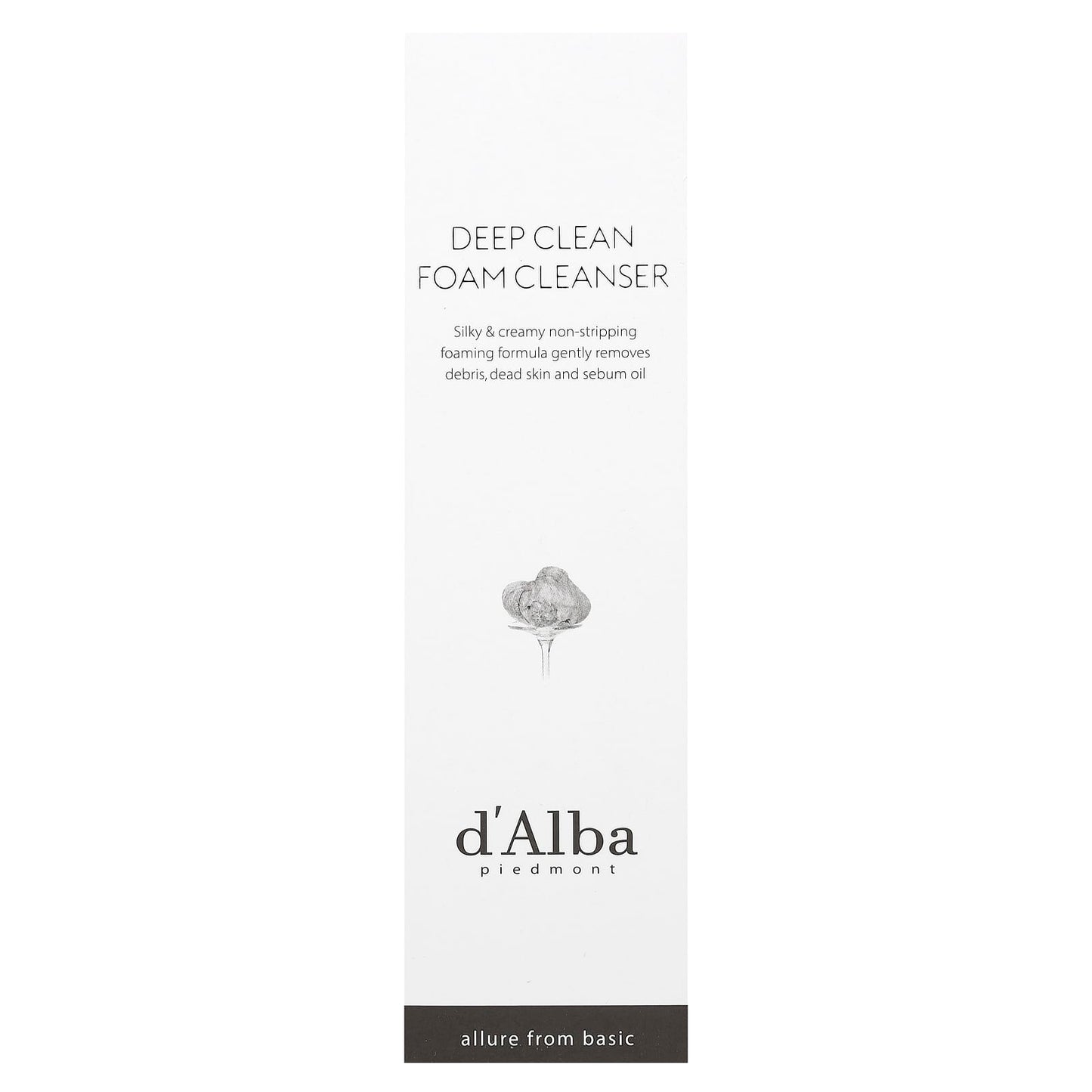 Deep Clean Facial Foam Cleanser with White Truffle, 80ml | d'Alba - Image 2