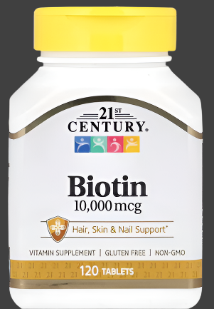 21st Century, Biotin, 10,000 mcg, 120 Tablets