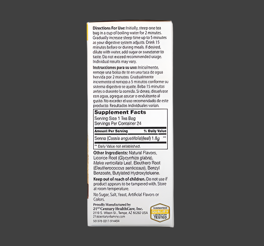 21st Century, Herbal Slimming Tea, Honey Lemon, Caffeine Free, 24 Tea Bags, 1.7 oz (48 g)
