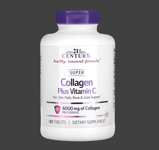 21st Century, Super Collagen Plus Vitamin C, 180 Tablets