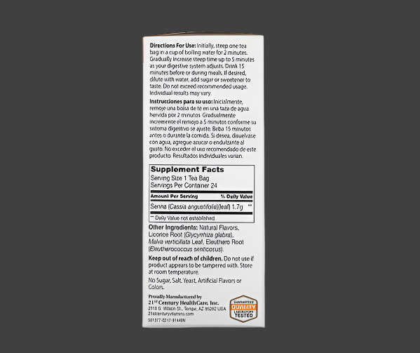 21st Century, Herbal Slimming Tea, Orange Spice, Caffeine Free, 24 Tea Bags, 1.7 oz (48 g)