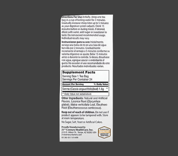 21st Century, Herbal Slimming Tea, Peach-Apricot, Caffeine Free, 24 Tea Bags, 1.7 oz (48 g)
