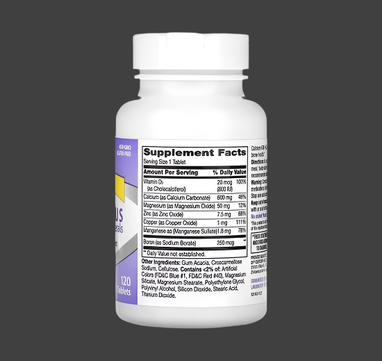 21st Century, 600+D3 Plus Minerals, 120 Tablets