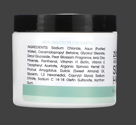 Zion Health, Deep Cleansing Scalp & Hair Scrub, Pear Blossom with Sea Salt, 4 oz (113 g)