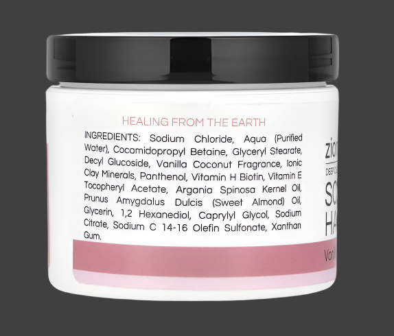 Zion Health, Deep Cleansing Scalp & Hair Scrub, Vanilla Coconut, 4 oz (113 g), Expiry"10/2029