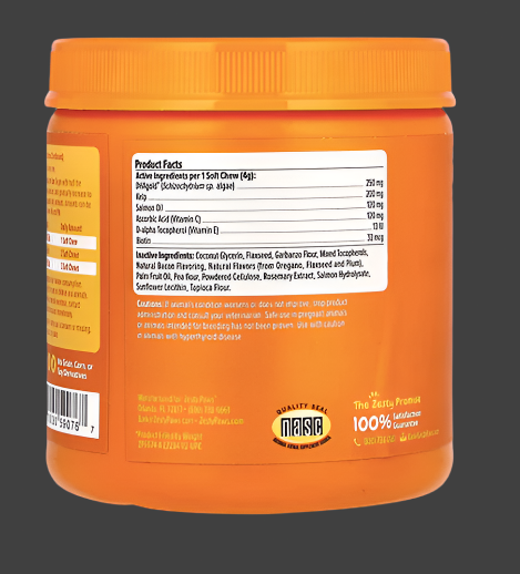 Zesty Paws, Salmon Bites, For Dogs, All Ages, Bacon, 90 Soft Chews, 12.7 oz (360 g), Expiry"06/2026