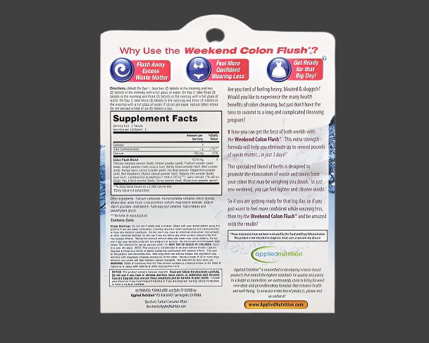 Applied Nutrition, Weekend Colon Flush®, 16 Tablets