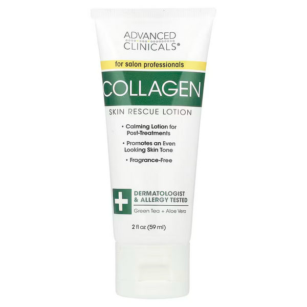 Advanced Clinicals, Collagen, Skin Rescue Lotion, Fragrance Free, 16 oz (454 g)