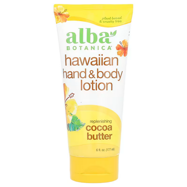 Alba Botanica, Hawaiian Hand & Body Lotion, Cocoa Butter, 6 fl oz (177 ml)