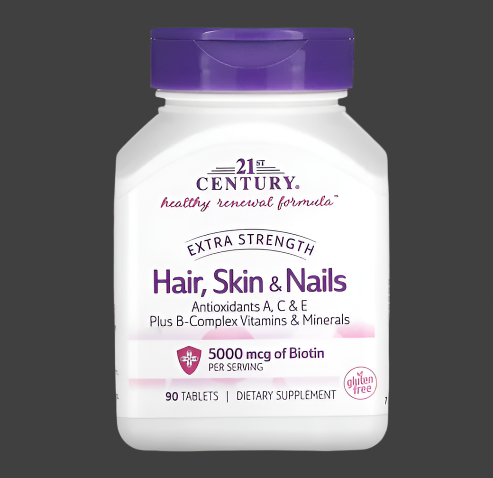 21st Century, Extra Strength Hair, Skin & Nails, 90 Tablets