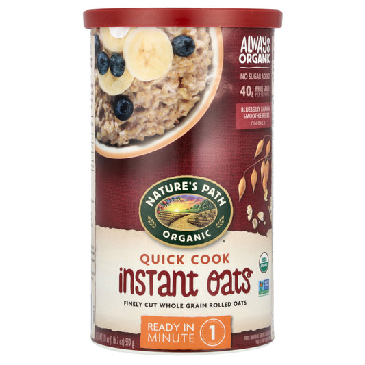 Nature's Path, Organic Quick Cook Instant Oats, 18 oz (510 g) - Image 1