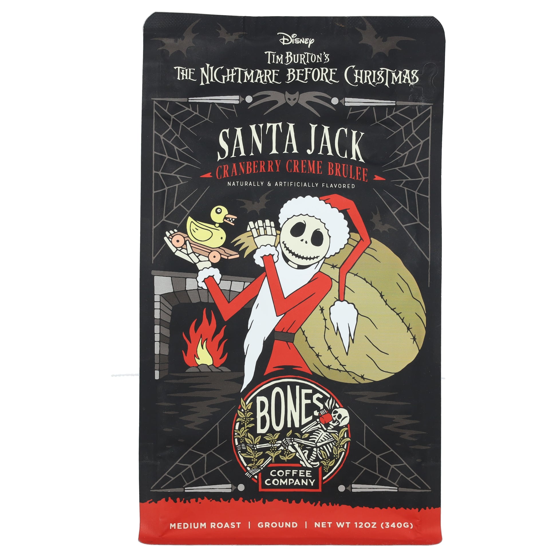 Bones Coffee: Cranberry Creme Brulee, Medium Roast, 12 oz - Image 1
