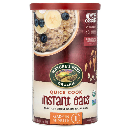 Nature's Path, Organic Quick Cook Instant Oats, 18 oz (510 g) - Image 1