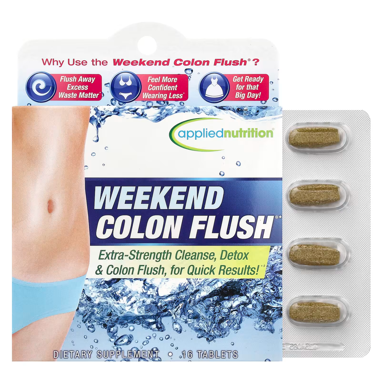 Applied Nutrition, Weekend Colon Flush®, 16 Tablets, Expiry: 2026