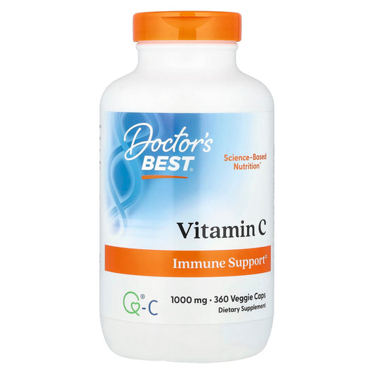 Doctor's Best Vitamin C 1000mg 360 Veggie Caps for Immune Support - Image 1