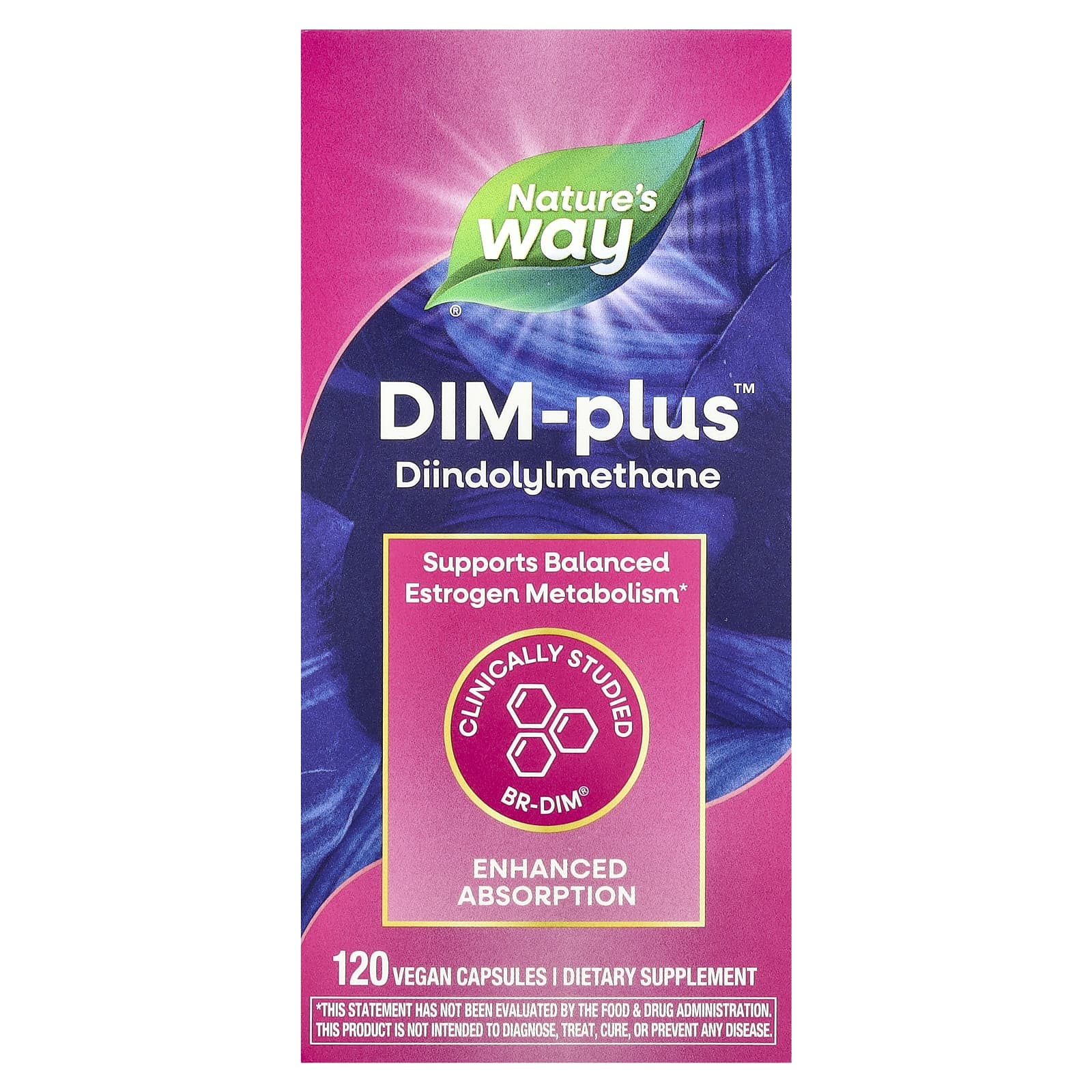Nature's Way, DIM-Plus™, 120 Vegan Capsules - Image 1