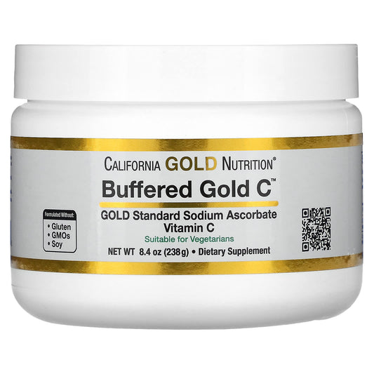 Non-Acidic Vitamin C Powder by California Gold Nutrition - 8.40 oz - Image 1