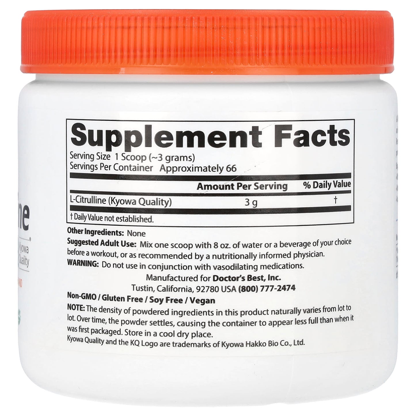 L-Citrulline Powder - Improve Circulation and Muscle Recovery - Image 2