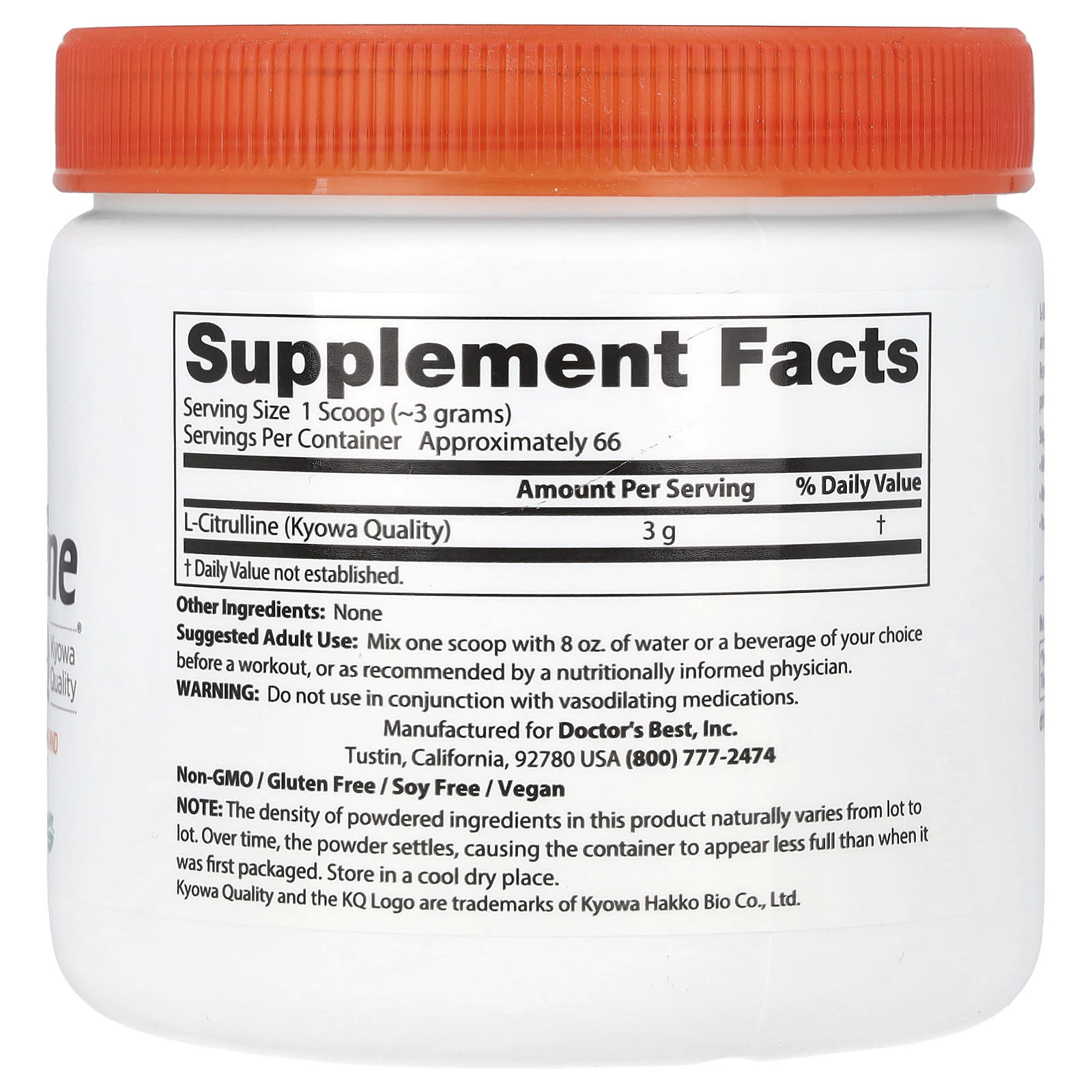 L-Citrulline Powder - Improve Circulation and Muscle Recovery - Image 2