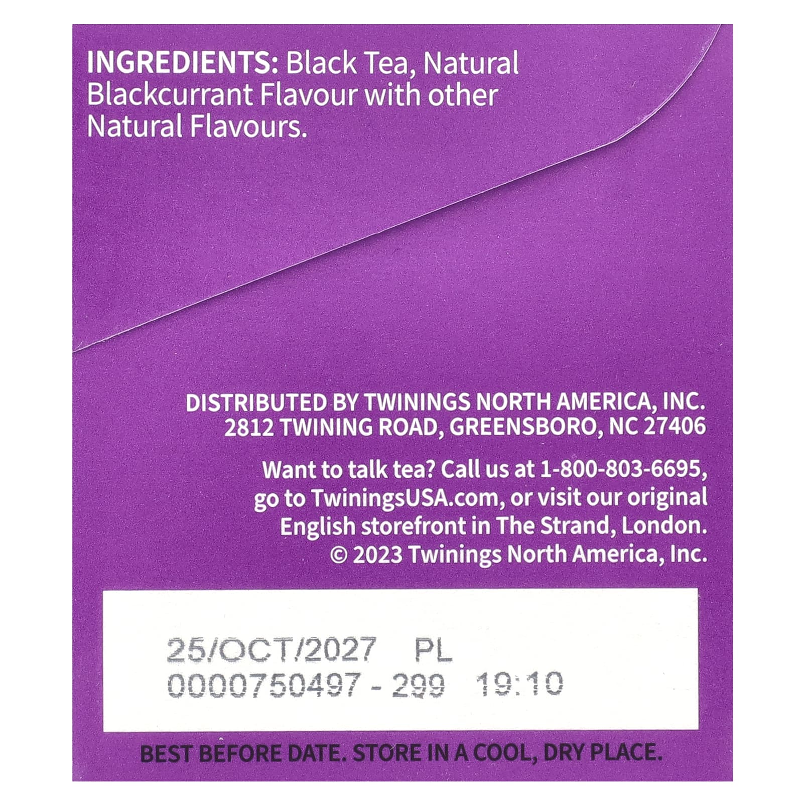 Twinings, Flavored Black Tea, Blackcurrant Breeze, 20 Tea Bags, 1.41 oz (40 g) - Image 2
