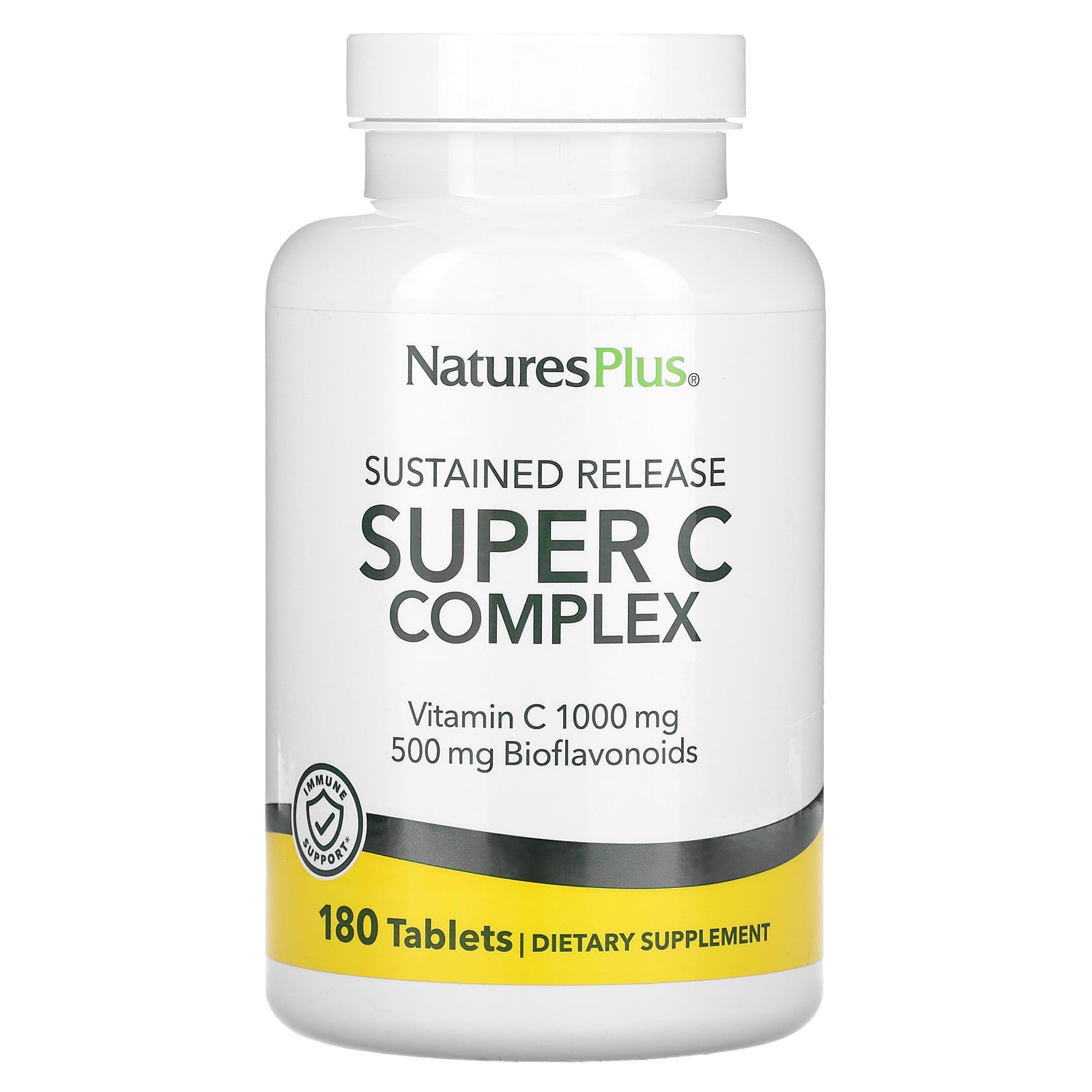 NaturesPlus, Sustained Release Super C Complex, 180 Tablets - Image 1