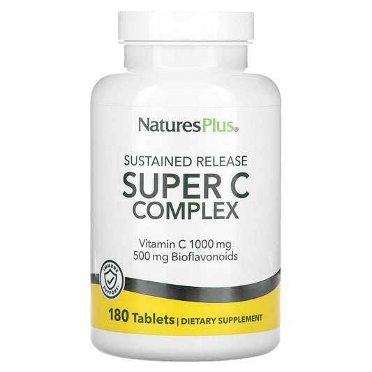 NaturesPlus, Sustained Release Super C Complex, 180 Tablets - Image 1