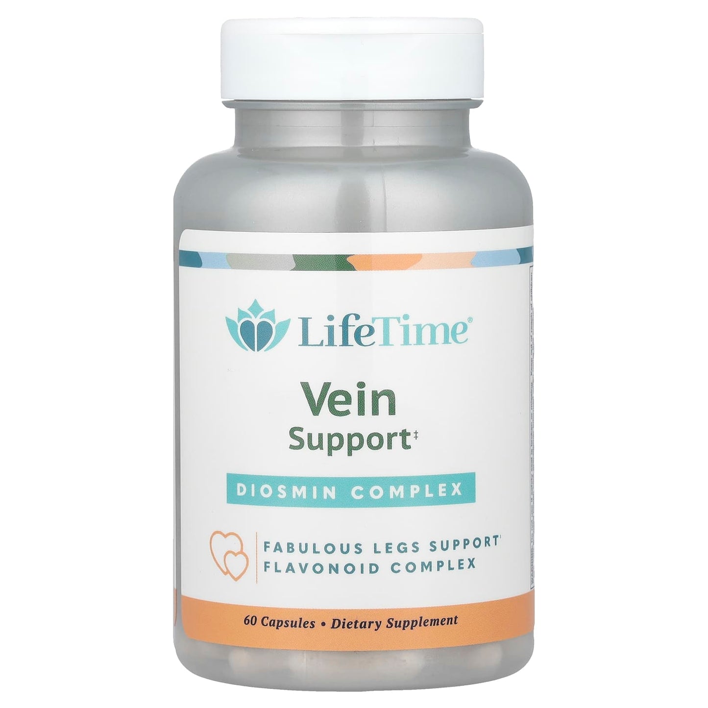 LifeTime Vitamins, Vein Support, Diosmin Complex, 60 Capsules - Image 1