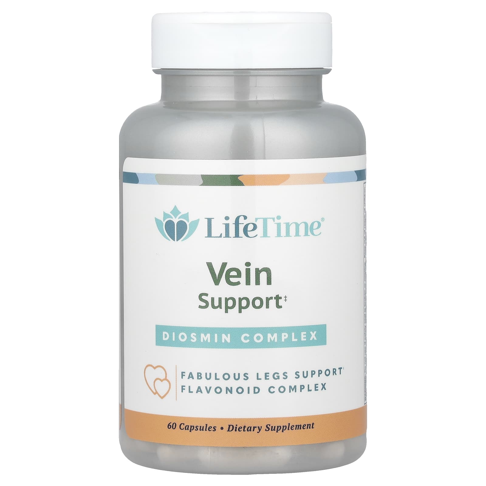 LifeTime Vitamins, Vein Support, Diosmin Complex, 60 Capsules - Image 1