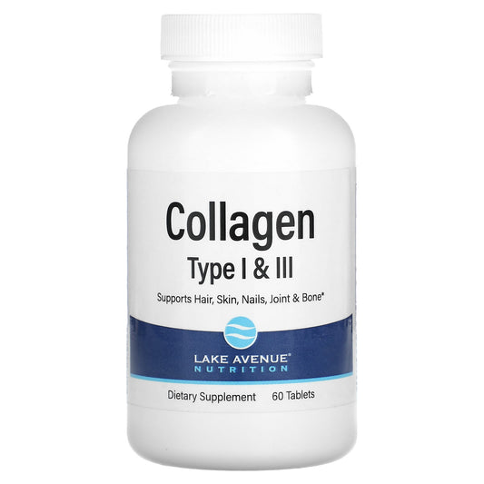 Hydrolyzed Collagen Type I & III Supplement by Lake Avenue Nutrition - Image 1