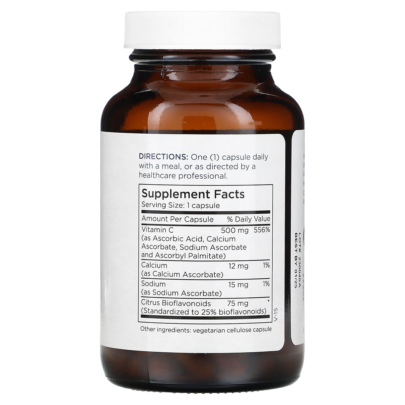 Metabolic Maintenance, Buffered Vitamin C with Bioflavonoids, 500 mg, 90 Capsules - Image 2