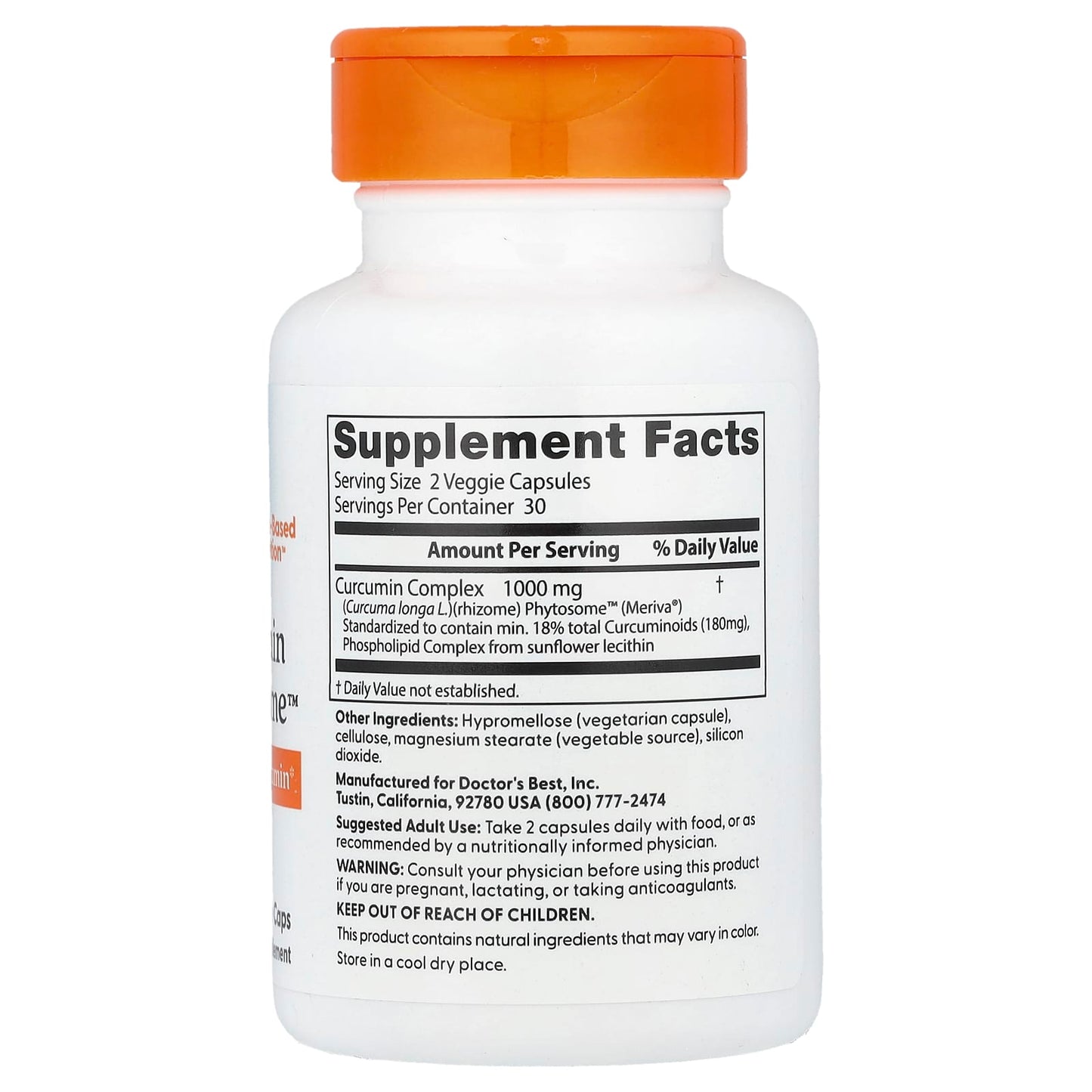 Doctor's Best Curcumin Phytosome Supplement for Joint Health 500mg - Image 2