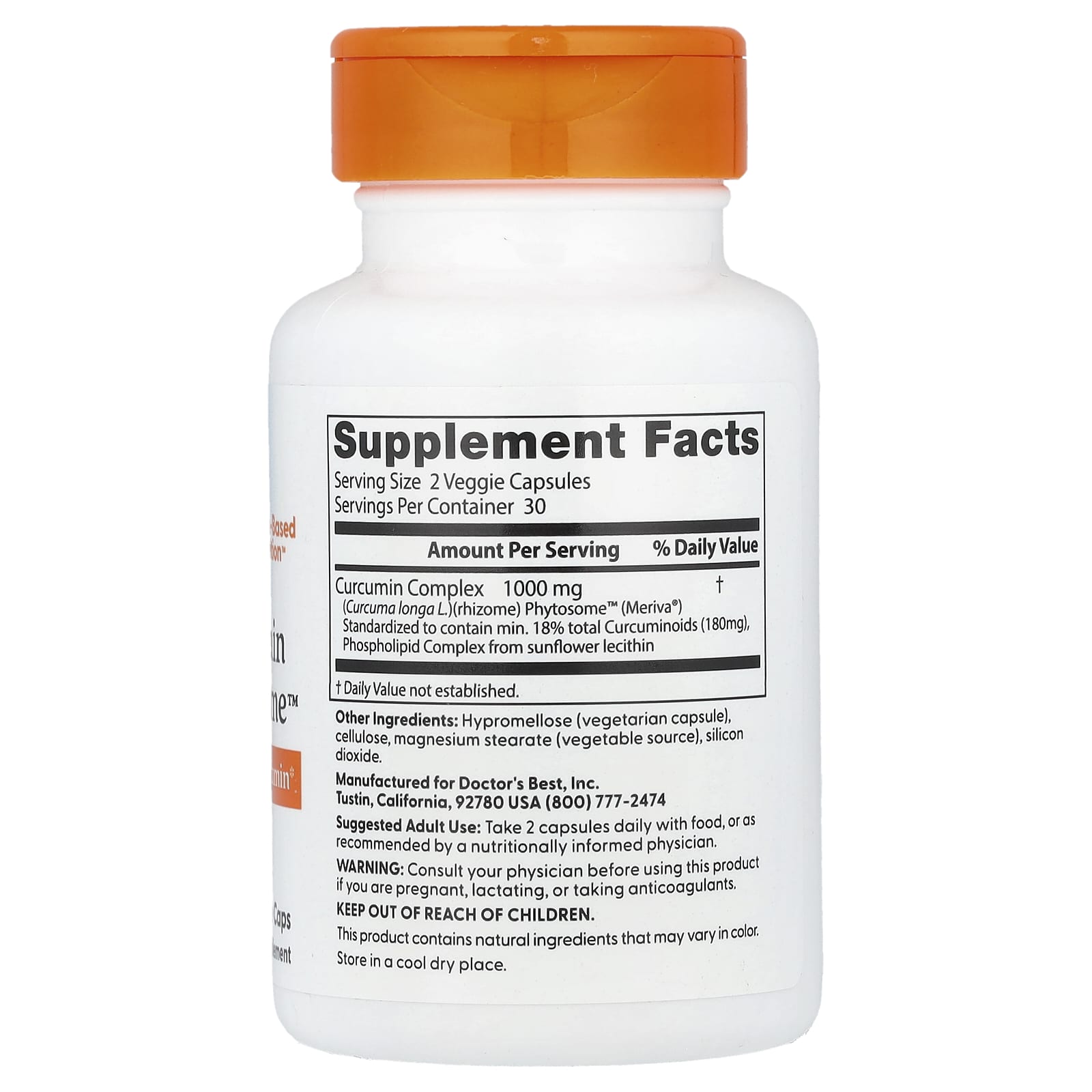 Doctor's Best Curcumin Phytosome Supplement for Joint Health 500mg - Image 2