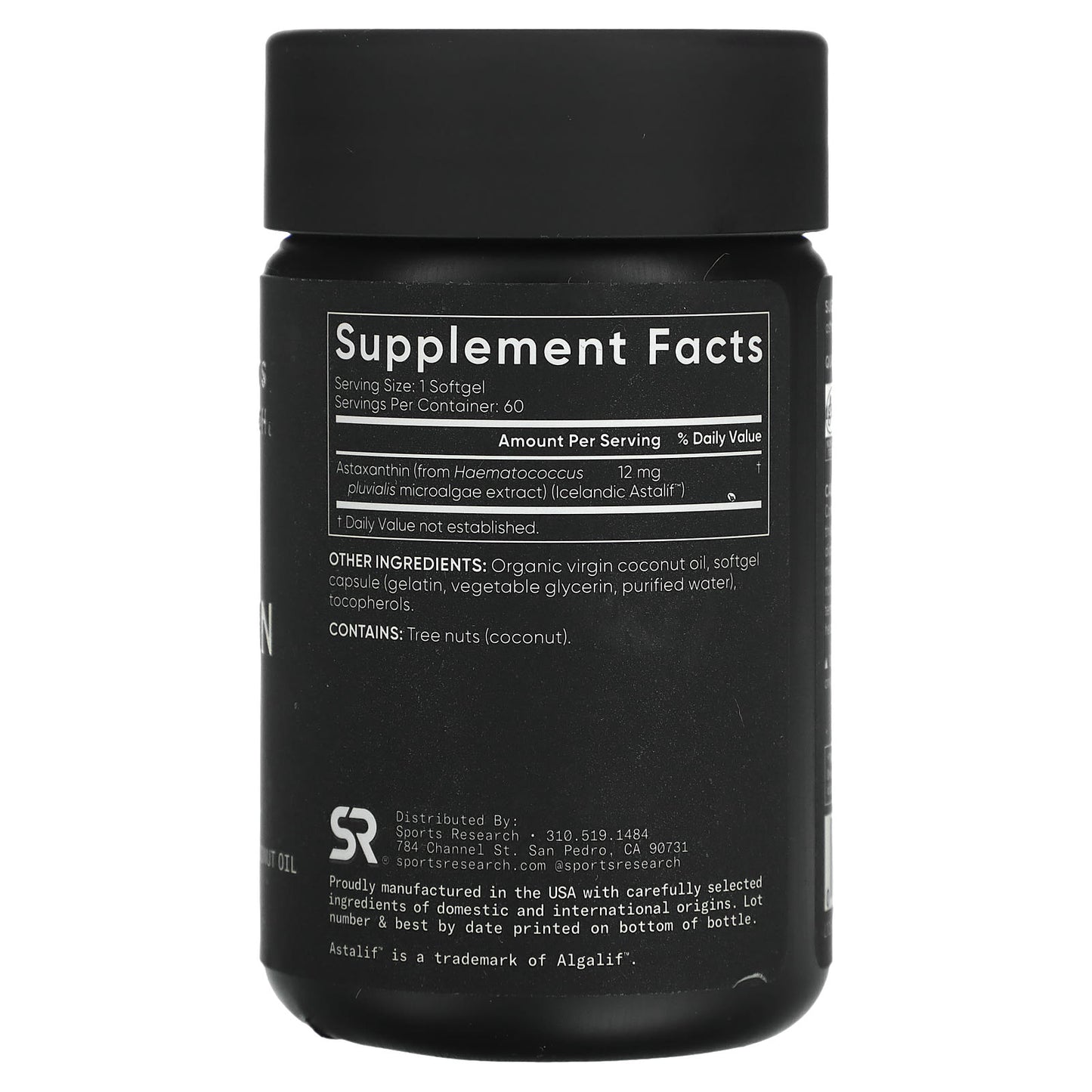 Sports Research, Astaxanthin, Triple Strength, 12 mg, 60 Softgels