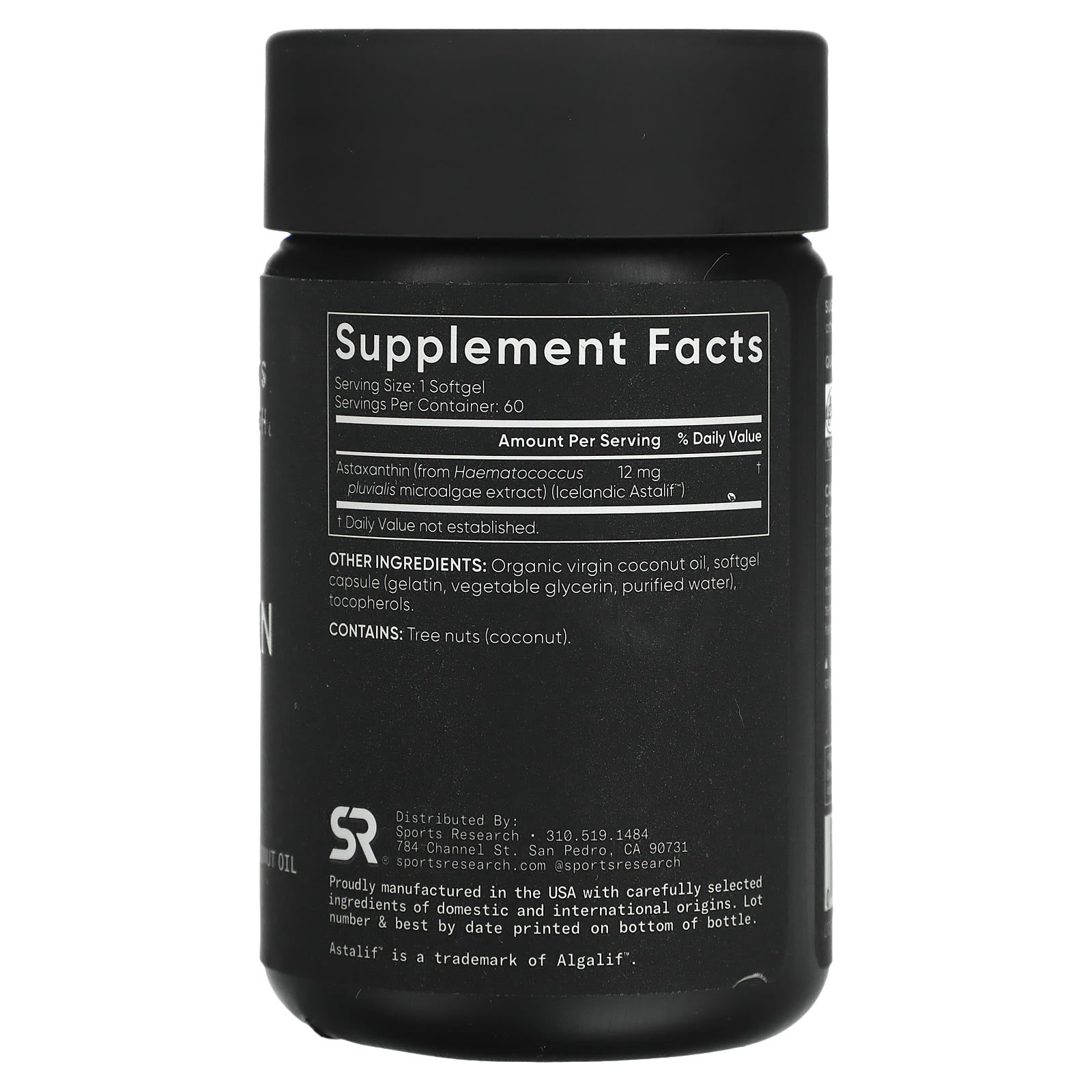 Sports Research, Astaxanthin, Triple Strength, 12 mg, 60 Softgels