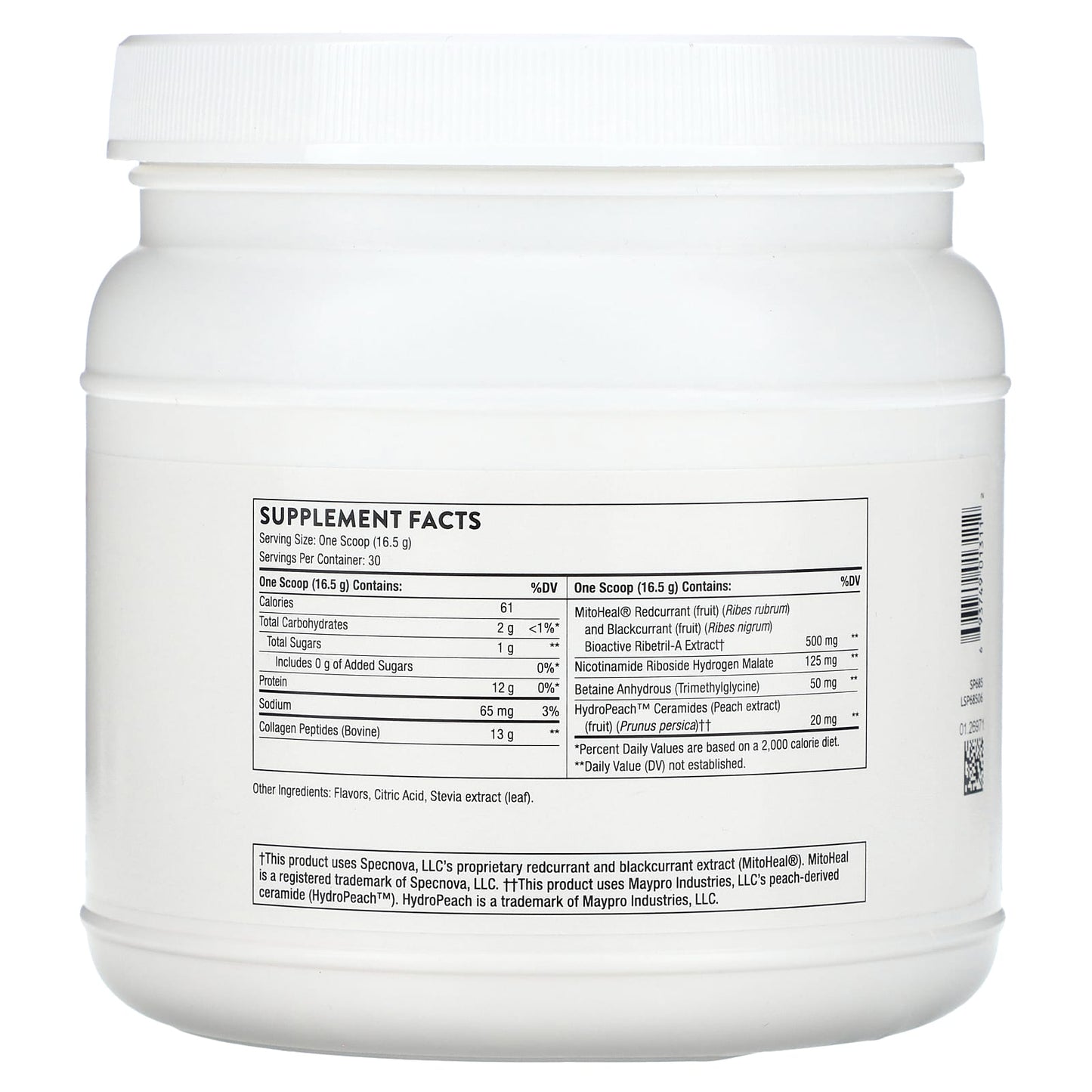 Thorne, Collagen Plus, Passion Berry, 1.09 lb (495 g) - Image 2