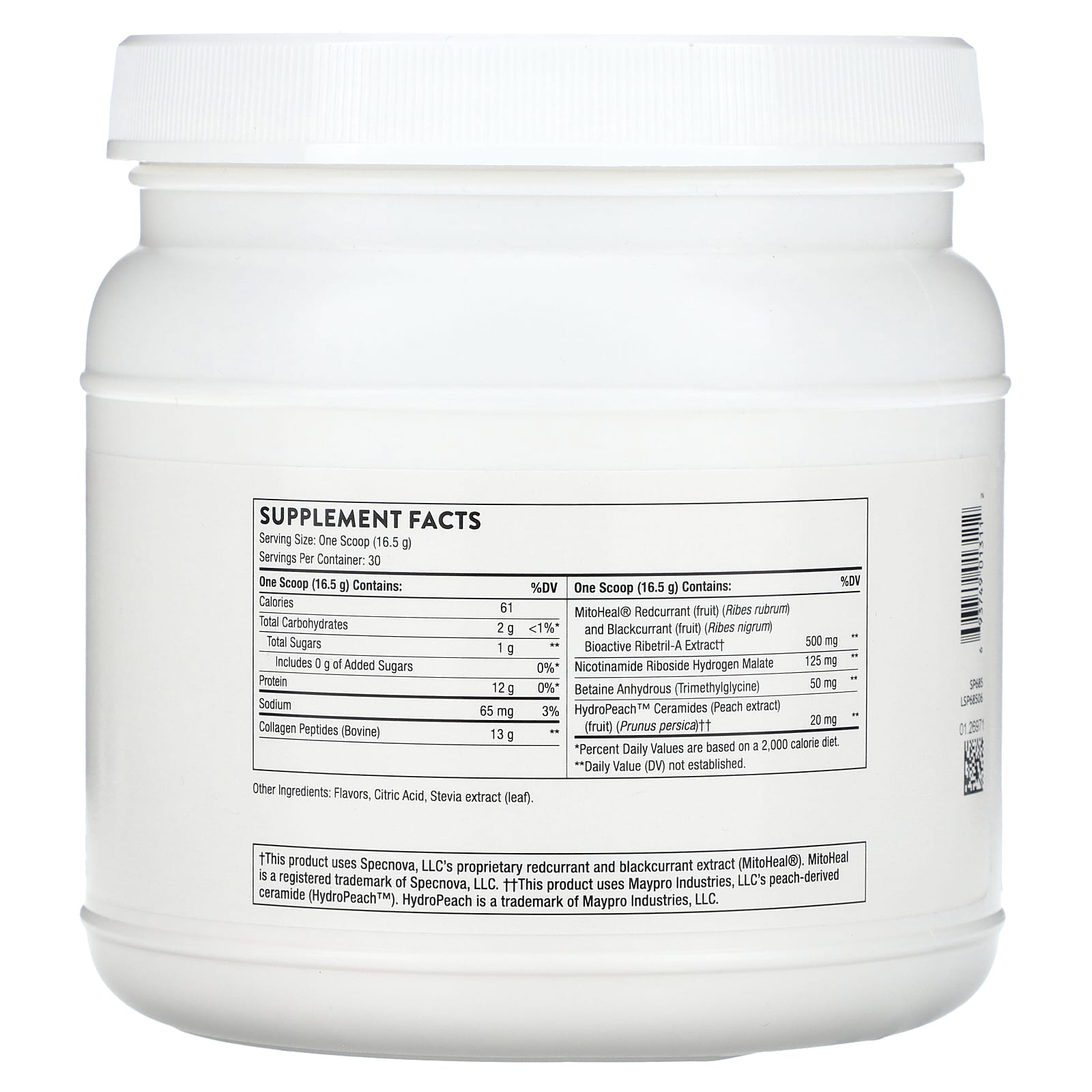 Thorne, Collagen Plus, Passion Berry, 1.09 lb (495 g) - Image 2