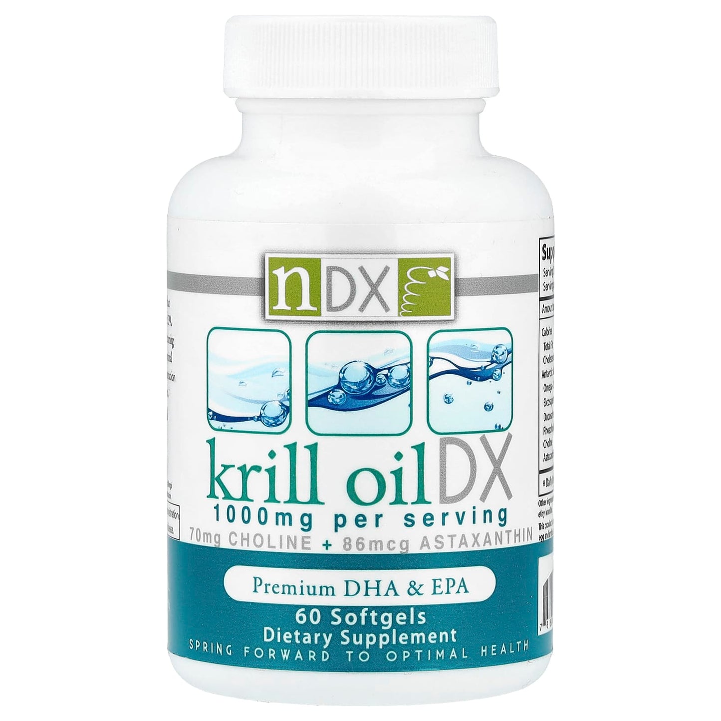 Natural Dynamix (NDX), Krill Oil DX, Premium DHA & EPA, 60 Softgels - Image 1