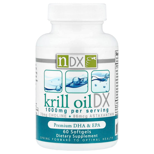 Natural Dynamix (NDX), Krill Oil DX, Premium DHA & EPA, 60 Softgels - Image 1