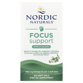 Nordic Naturals Focus Support Omega-3 Brain Health Supplement