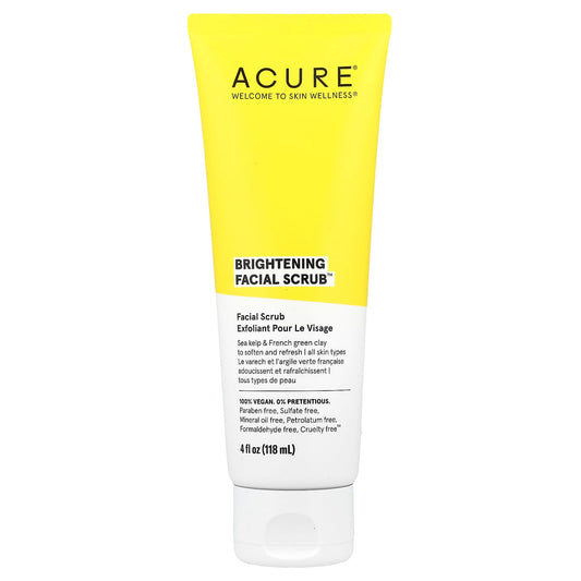 Brighten & Refresh with Acure's Vegan Facial Scrub, 4 fl oz - Image 1