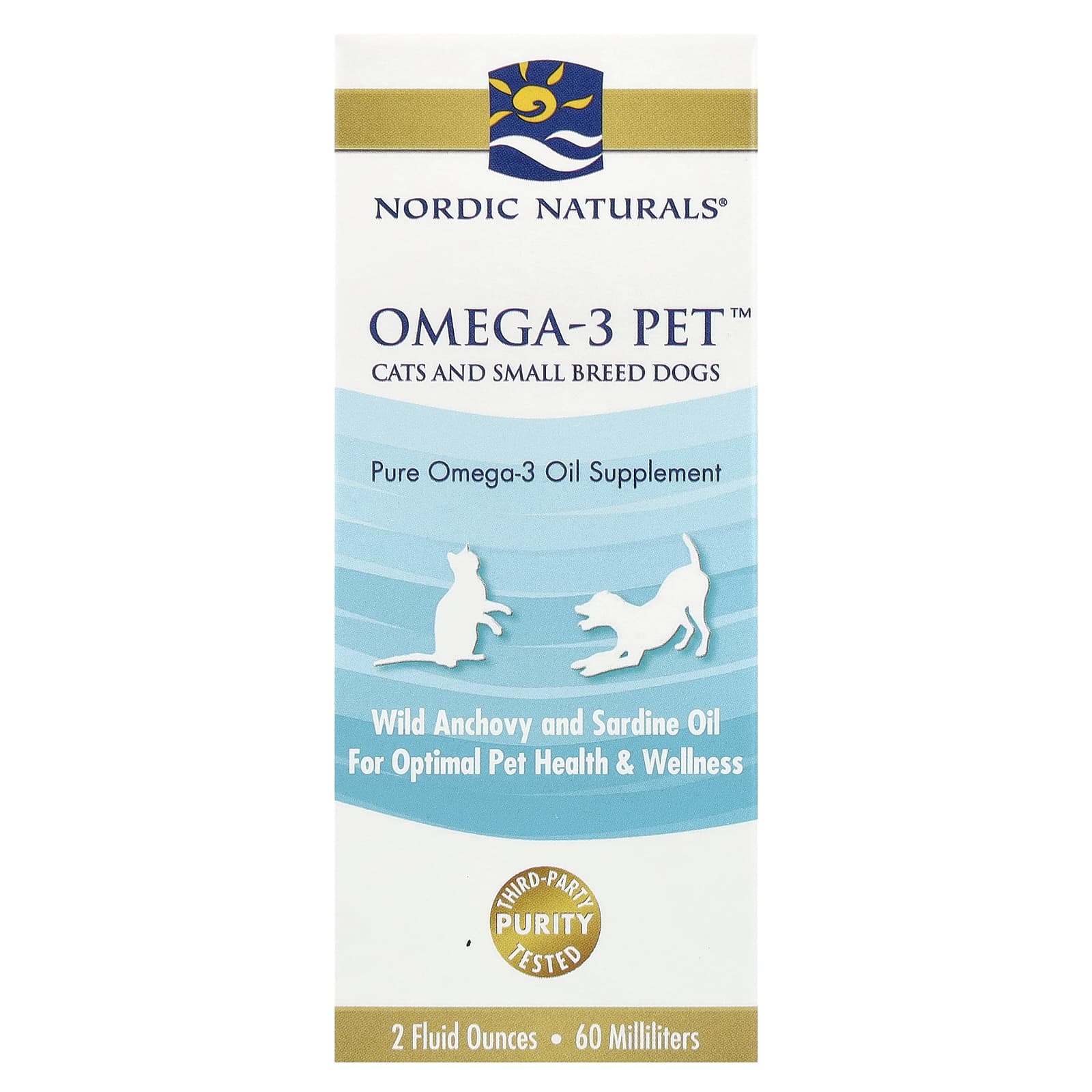 Nordic Naturals, Omega-3 Pet™, Cats and Small Breed Dogs, 2 fl oz (60 ml) - Image 1