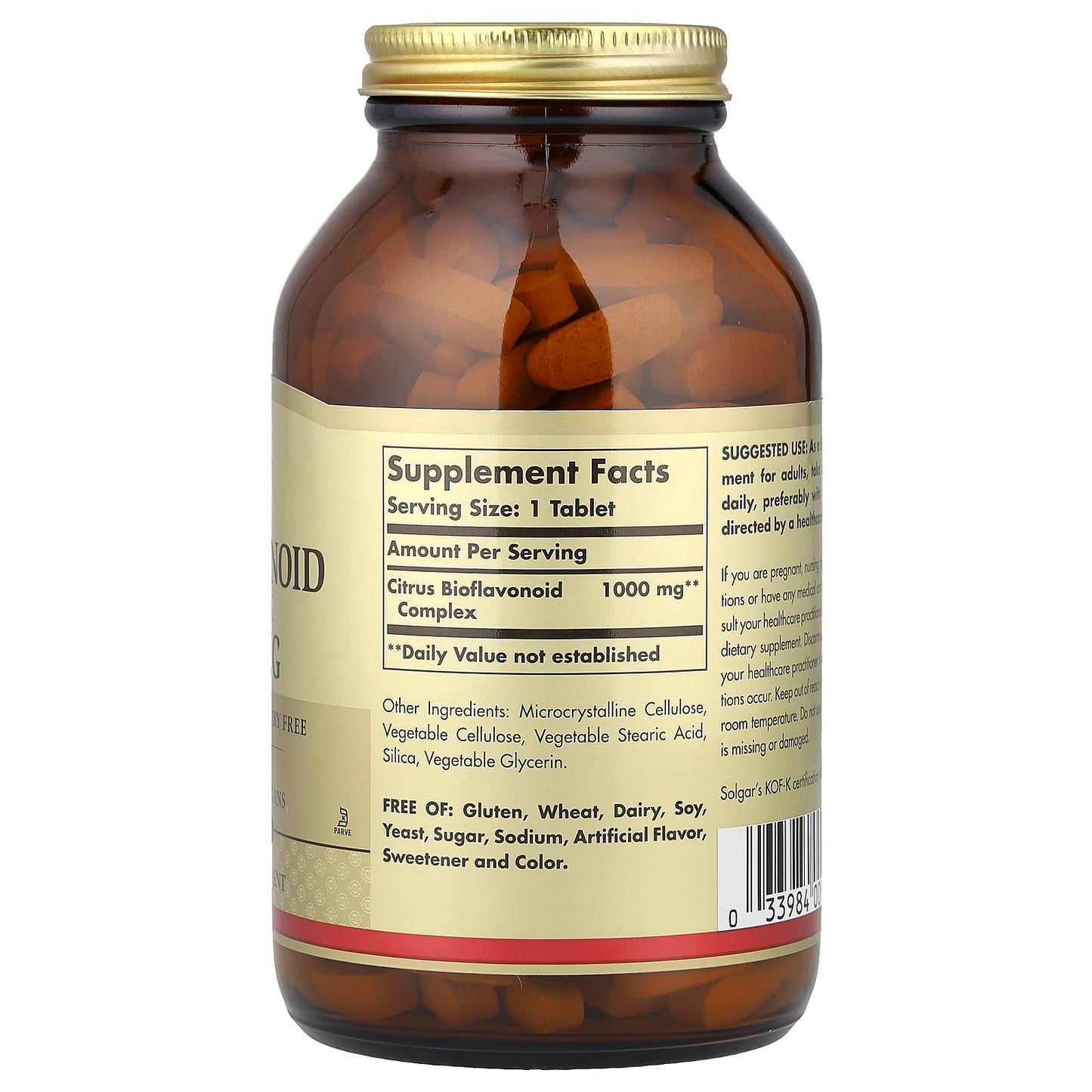 Solgar, Citrus Bioflavonoid Complex, 1,000 mg, 250 Tablets - Image 2