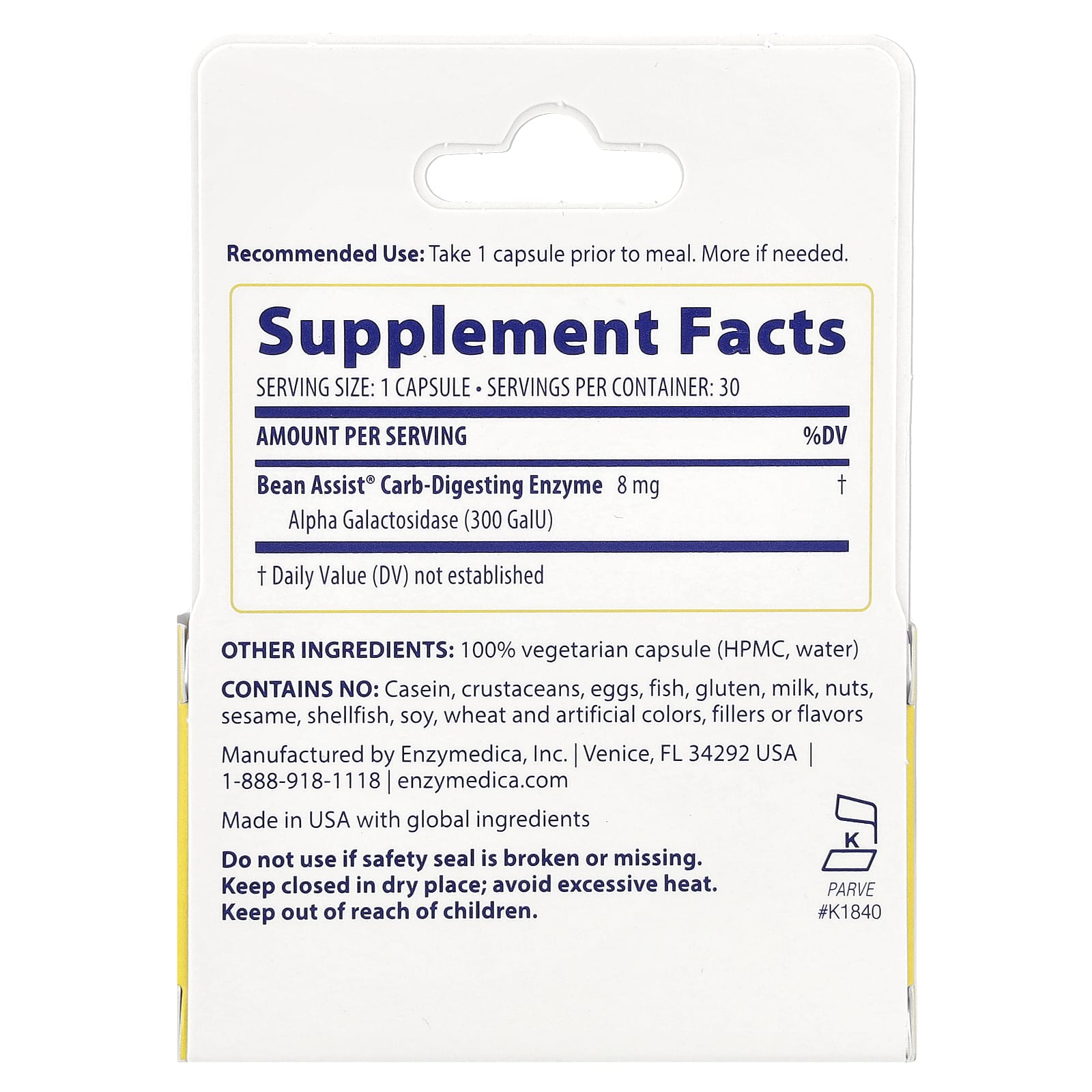 Fast-Acting Digestive Relief with Enzymedica BeanAssist® - 30 Capsules - Image 2