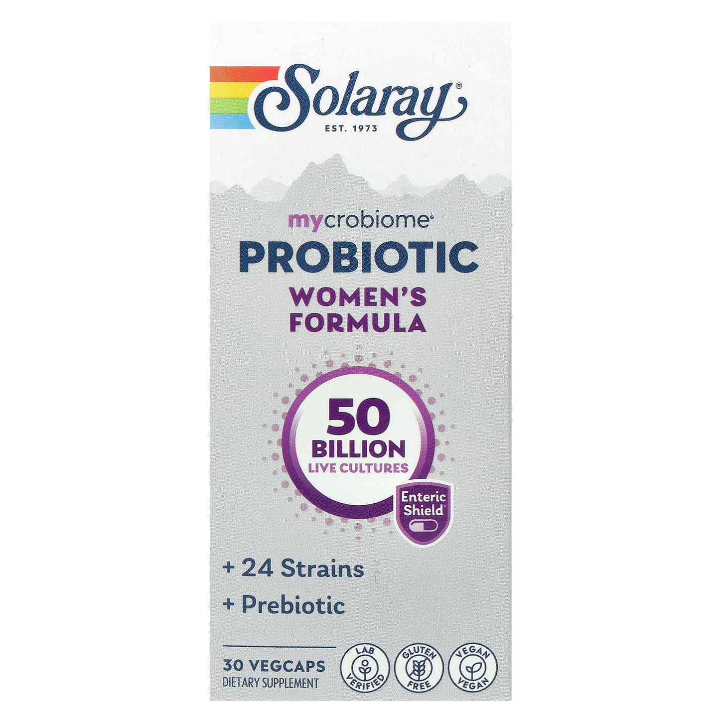 Solaray, Mycrobiome, Probiotic, Women's Formula, 50 Billion, 30 VegCaps - Image 1